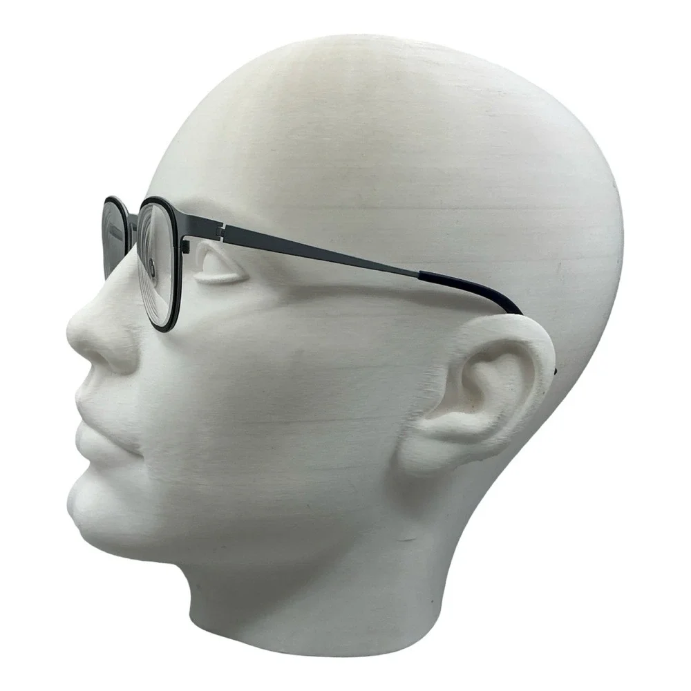 Bevel Rosa 8532 BGDB Eyeglasses Black Silver Round Frames Japan 47-21